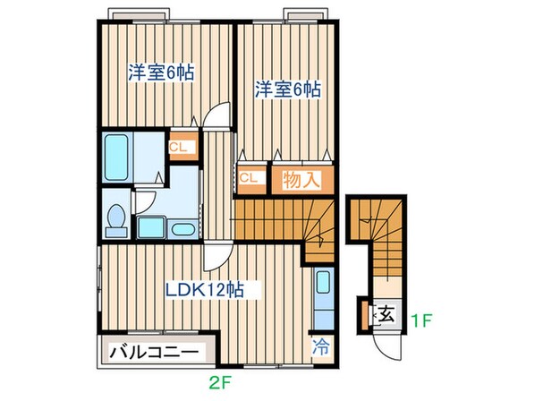 優優コ－トⅡの物件間取画像